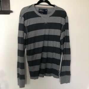 American Eagle Striped Long Sleeve Shirt